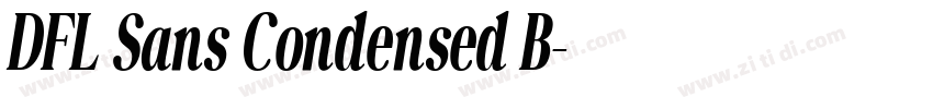 DFL Sans Condensed B字体转换